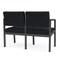 Lesro Lenox 2 Seat Tandem Seating W/ Arm, 43.5 in W 24.5 in L 32 in H LS2103 - alternate 2
